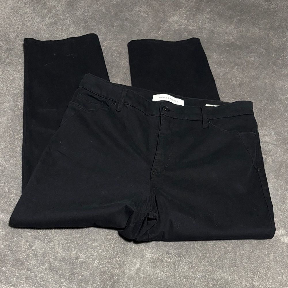 Vintage America High Rise Straight Jeans